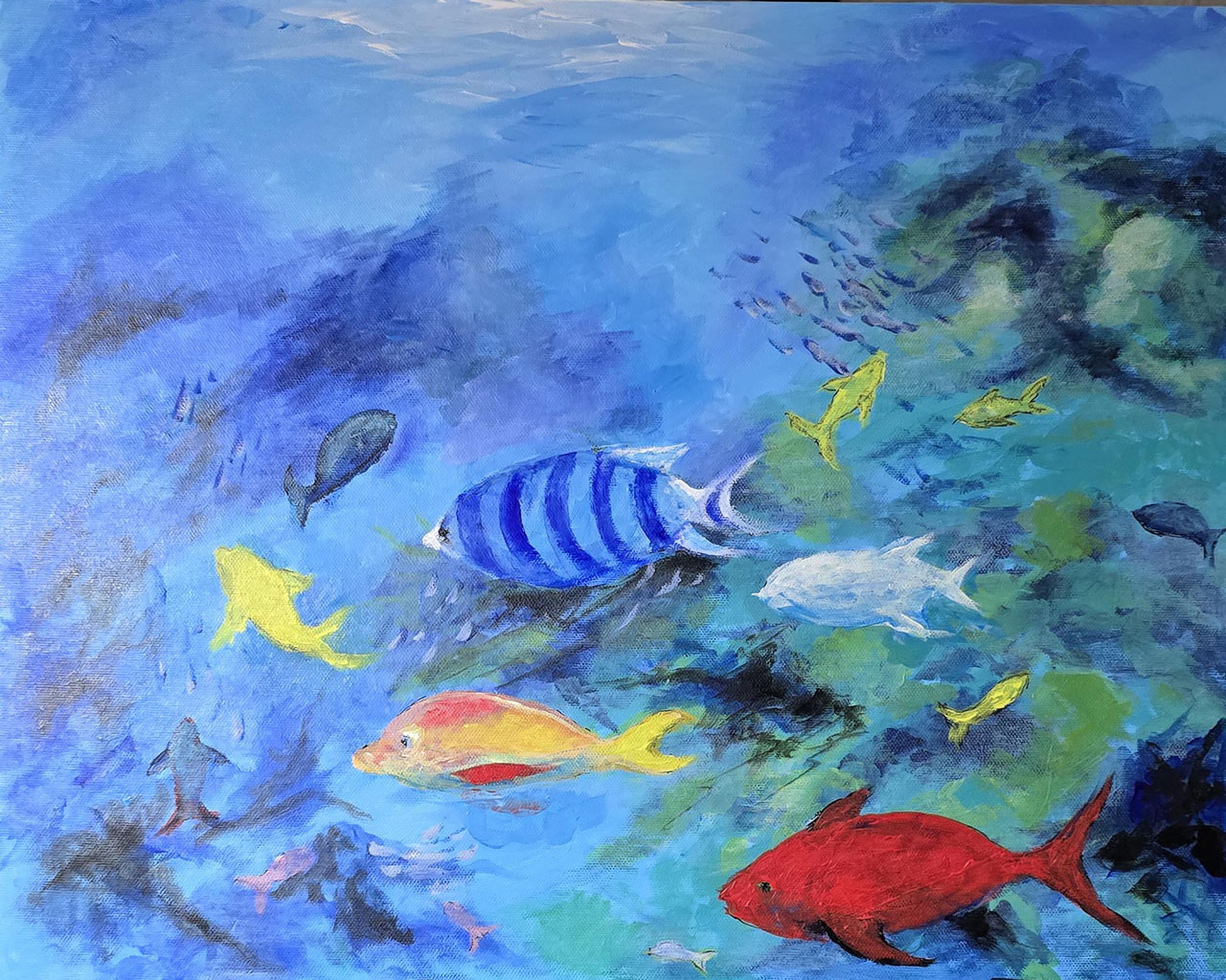 6 Ocean MMedia Acrylic 16 x 20 in Canvas