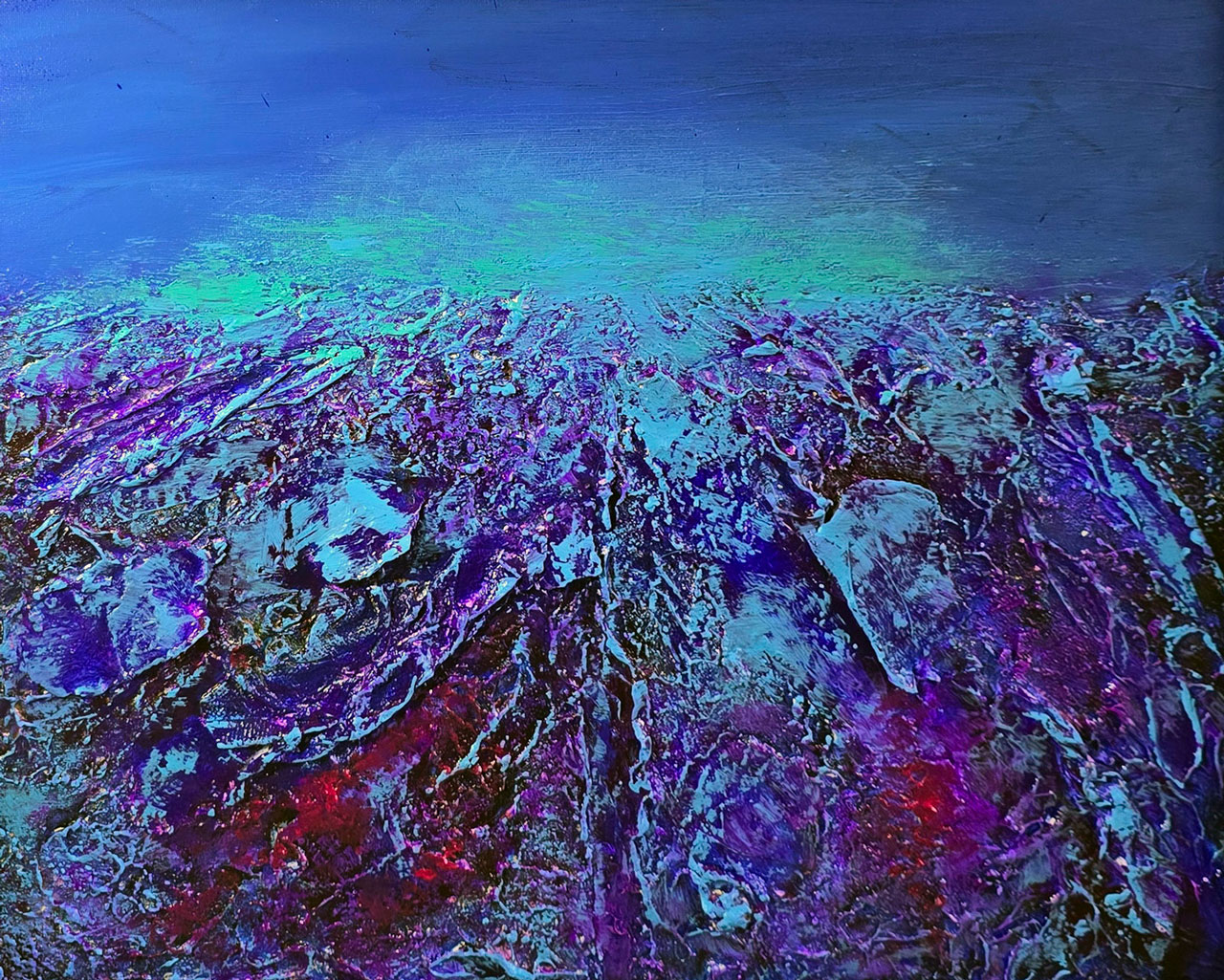 49 Blue ocean acrylic