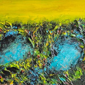 52 two lagoons mixed media acrylic on canvas