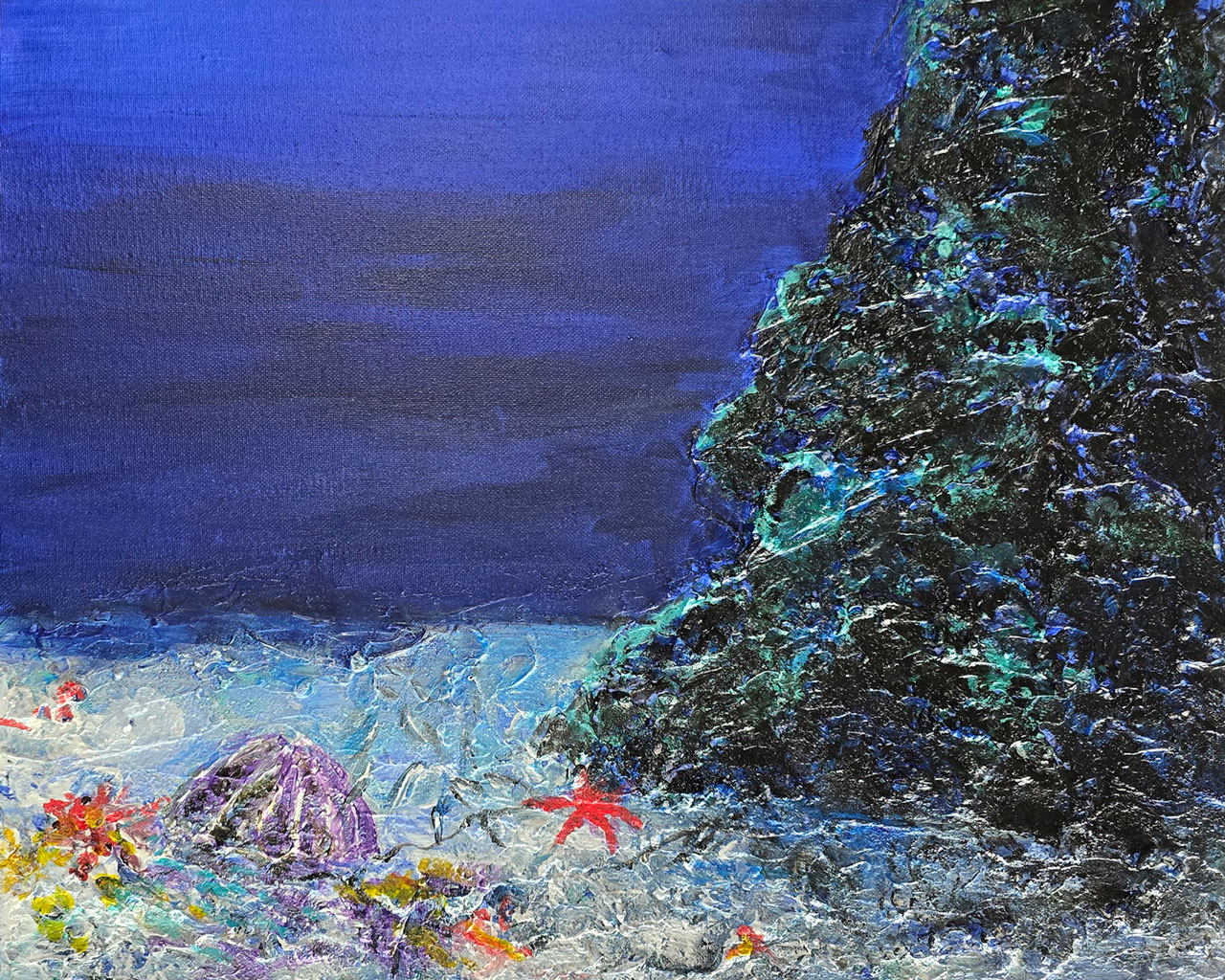 56 Deep ocean acrylic on canvas